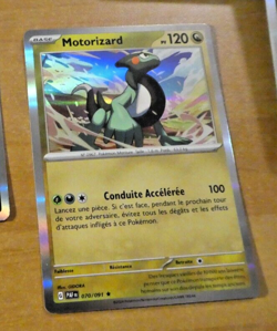 POKEMON DESTINEES CARD RARE HOLO CARTE MOTORIZARD 070/091 FR PAF 2024 JCC NEUF - Image 1