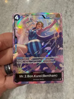 MR.2.BON.KUREI OP14-091 Alt Art English One Piece Card Bentham SR Parallel - Image 2