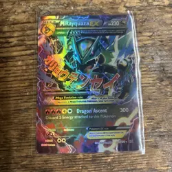 Pokemon TCG Mega M Rayquaza EX Holo Card Roaring Skies Ultra Rare, 61/108 - Image 1