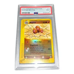 PSA 9 Dugtrio 10/165 Expedition Base Set Reverse Holo 2002 Mint Pokemon Card - Image 1