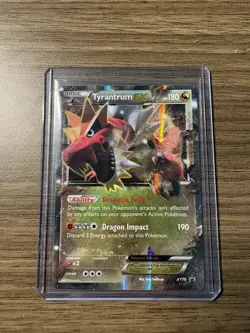 Pokemon TCG - Tyrantrum EX XY Black Star Promos Holo Ultra Rare Card XY70 - Image 1