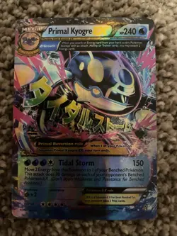 Pokemon TCG Mega Primal Kyogre EX Holo Ultra Rare Card 55/160 Primal Clash - Image 1