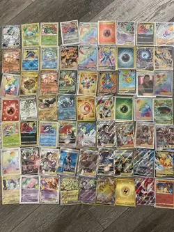 Pokemon TCG 63 Card Lot Full Art Foil Holo Celebrations Sword Shield Charizard - Image 1