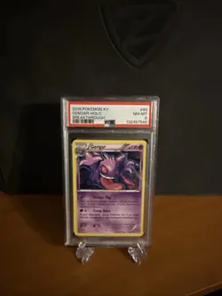Pokemon XY Breakthrough Gengar Holo Rare Card 60/162 PSA 8 - Image 1