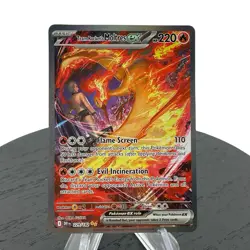 Pokemon TCG Team Rockets Moltres EX Destined Rivals Card 229/182 SIR NM - Image 1