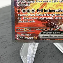 Pokemon TCG Team Rockets Moltres EX Destined Rivals Card 229/182 SIR NM - Image 3