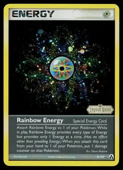 Pokemon Card - Rainbow Energy Legend Maker 81/92 Rare Reverse Holo Stamped - Image 1