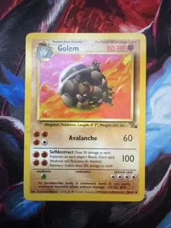 Golem - Pokemon Card Unlimited Fossil Edition Non Holo 36/62 - Image 1