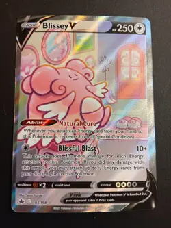 Pokemon Card - Blissey V 183/198 Chilling Reign Alternative Art Pokemon - Image 4