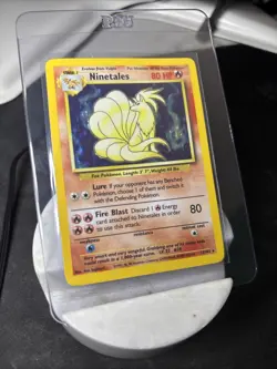 Pokemon TCG Ninetales Base Set Holo Unlimited Rare Card 12/102 - Image 1