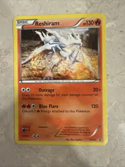 Pokemon TCG Reshiram BW23 Black & White Promo Card Black Star - Image 1