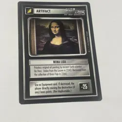 STAR TREK CCG Q CONTINUUM RARE CARD MONA LISA - Image 1