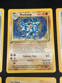 Vintage Pokemon Cards Rare Holo Lot WOTC MP/HP Hitmonlee, Hitmonchan, Hitmontop - Image 3