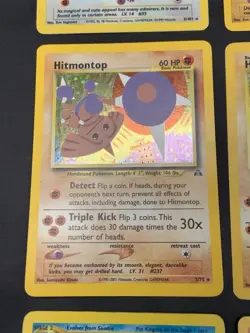 Vintage Pokemon Cards Rare Holo Lot WOTC MP/HP Hitmonlee, Hitmonchan, Hitmontop - Image 5