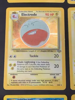 Vintage Holo Rare Pokemon Cards WOTC 1999 Base Set, Jungle, Fossil MP/HP Raichu - Image 5