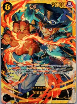 Sabo OP07-118 SEC - One Piece TCG - English Card Near-Mint Secret Rare - Image 1