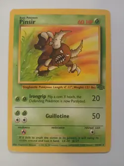 Pinsir 25/64 Jungle Unlimited Non Holo Rare 1999 Vintage Pokemon TCG Card LP * - Image 1