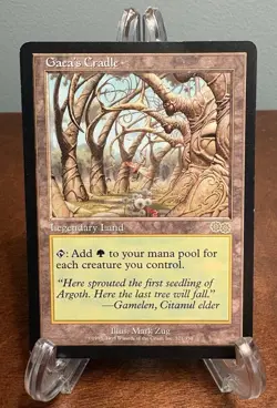 MTG Gaea's Cradle Urza's Saga Legendary Land Magic The Gathering LP Corner Ding - Image 1