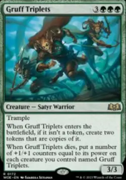 Gruff Triplets Wilds of Eldraine (WOE) 172 MTG Regular - Image 1
