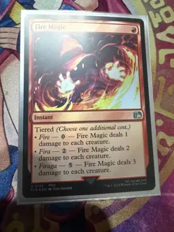 MTG Fire Magic Normal NM FINAL FANTASY Magic 136 - Image 1