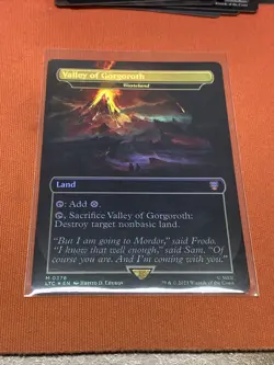 Valley of Gorgoroth FOIL, Realms and Relics, The Lord of the Rings, NM/M In Hand - Image 1
