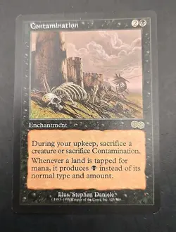 Contamination Urza's Saga MTG Regular Moderately Played - Image 1