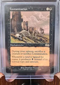 Contamination Urza's Saga MTG Regular Moderately Played - Image 3