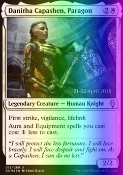 MTG Danitha Capashen, Paragon (12s/118) Dominaria Promos LP FOIL - Image 1