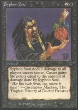 4x Syphon Soul Heavy Play, English Legends MTG Magic - Image 1