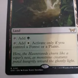 MTG Rare Hushwood Verge Magic the Gathering Duskmourn House of Horror Regular NM - Image 5