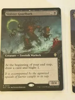 Sinister Gnarlbark Extended Art Lorwyn Eclipsed Commander 32 - Image 1