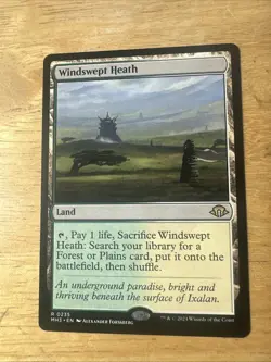 MTG Windswept Heath Modern Horizons 3 Rare Land NM-M x1 - Image 1