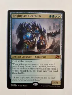 Brightglass Gearhulk - M0191 Foil - Aetherdrift - Magic the Gathering - NM - Image 1