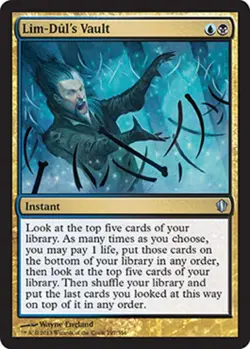 MTG Lim-Dul's Vault, Commander 2013, Heavily Played, English - Image 1