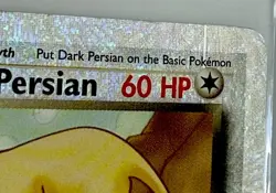2002 Pokemon Legendary Collection Dark Persian Reverse Holo #6/110 LP/MP - Image 4