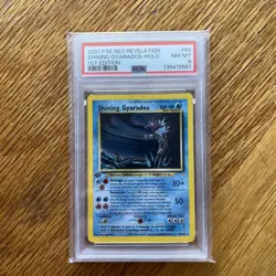 2001 Pokemon Shining Gyarados Neo Revelation 1st Edition Holo #65 PSA 8 - Image 1