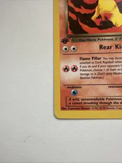 Dark Rapidash 1st edition Team Rocket 44/82 WOTC vintage Pokemon - Image 2