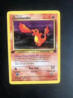 Pokemon Card Charmander Team Rocket 1st Edition Common 50/82 Near Mint - Image 1