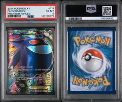 2014 POKEMON XY PHANTOM FORCES #114 FULL ART/GENGAR EX PSA 6 - Image 3
