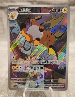 Pokemon TCG - Raichu - 211/193 Paldea Evolved - Illustration Rare Full Art Holo - Image 1