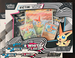 Pokemon Unova Victini Illustration Collection Box Lot 2 Black Bolt White Flare - Image 1