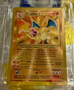 Pokemon Celebrations 25TH Anniversary Charizard & Pikachu UPC Gold Metal Promo - Image 3