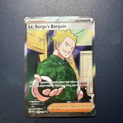 Lt. Surge's Bargain 170/132 Ultra Rare ME01: Mega Evolution NM Pokemon TCG - Image 1