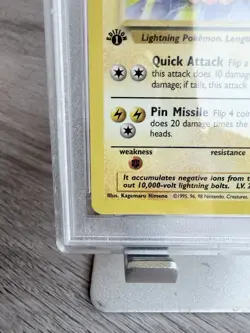 1999 Pokemon Jungle #20/64 JOLTEON PSA 10 GEM MINT - Image 3