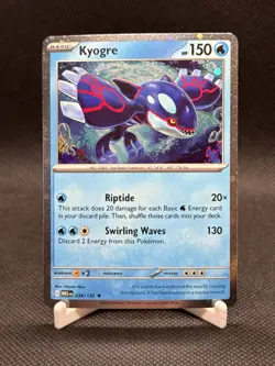 Kyogre 034/132 Cosmos Holo Mega Evolution Knock Out Collection Box Promo Pokemon - Image 1