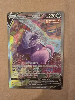 Pokemon Galarian Slowking V Sword & Shield Chilling Reign Alternate Art 179/198 - Image 1