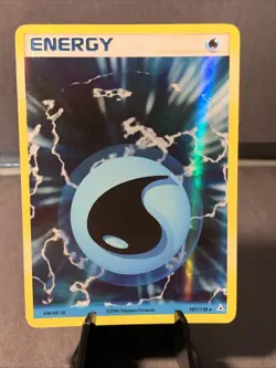 Pokemon TCG Water Energy #107/110 Holon Phantoms Holo Rare 2006 Full Art - Image 1