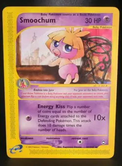 1x Smoochum - 61/147 - Uncommon Moderately Played Pokemon G2 - Aquapolis - Image 1