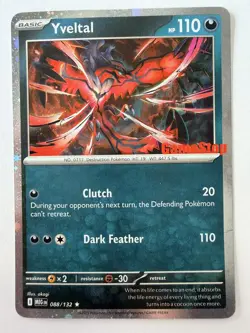 LP- Yveltal 088/132 Mega Evolution Pokemon GAMESTOP PROMO - Image 1