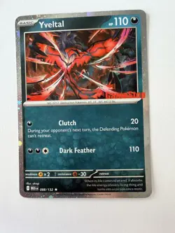 LP- Yveltal 088/132 Mega Evolution Pokemon GAMESTOP PROMO - Image 2